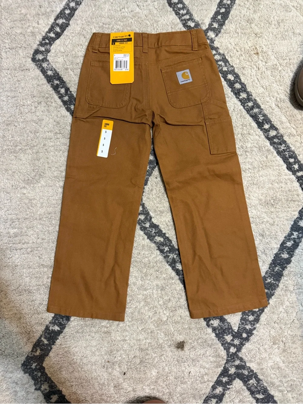Boy’s Carhartt Brown Workwear Pants - Classic Straight Fit